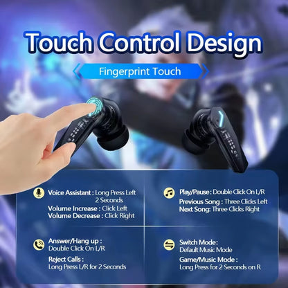 Genuine  GM2 Pro Bluetooth Earphones Gaming Low Latency In-Ear Wireless Headphones Dual Mode Music Sport Earbuds Headsets