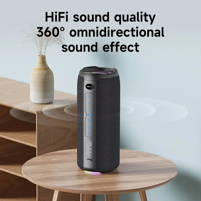-S49PRO Portable Bluetooth Speaker 20W IPX6 Waterproof Powerful Sound Box Bass Boost Dual Pairing True Wireless Speaker