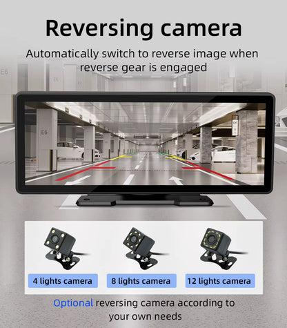 10.26 Inch Portable MP5 Multimedia Video Player Android Auto Wireless Carplay Screen HD Rear Reversing Camera Car Radio