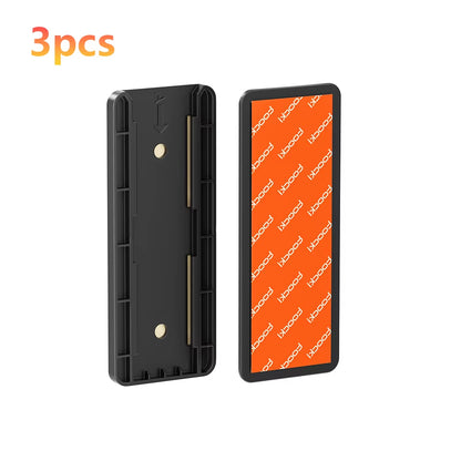 Self-Adhesive Power Socket Strip Fixator Wall Mounted Self Adhesive Punch Free Row Plug Holder for Kitchen Home Office